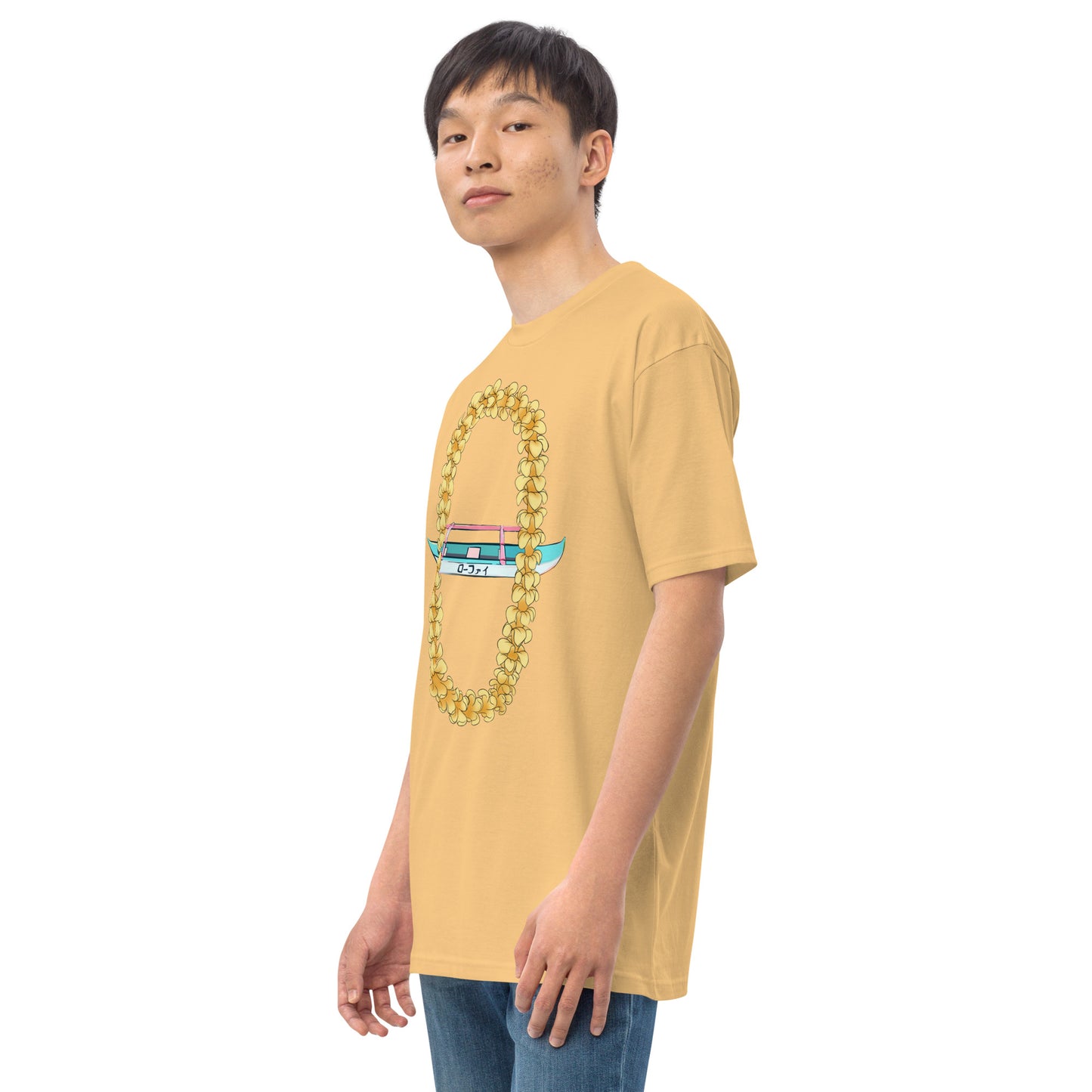 Puakenikeni Lei Canoe Men’s Premium Heavyweight Tee