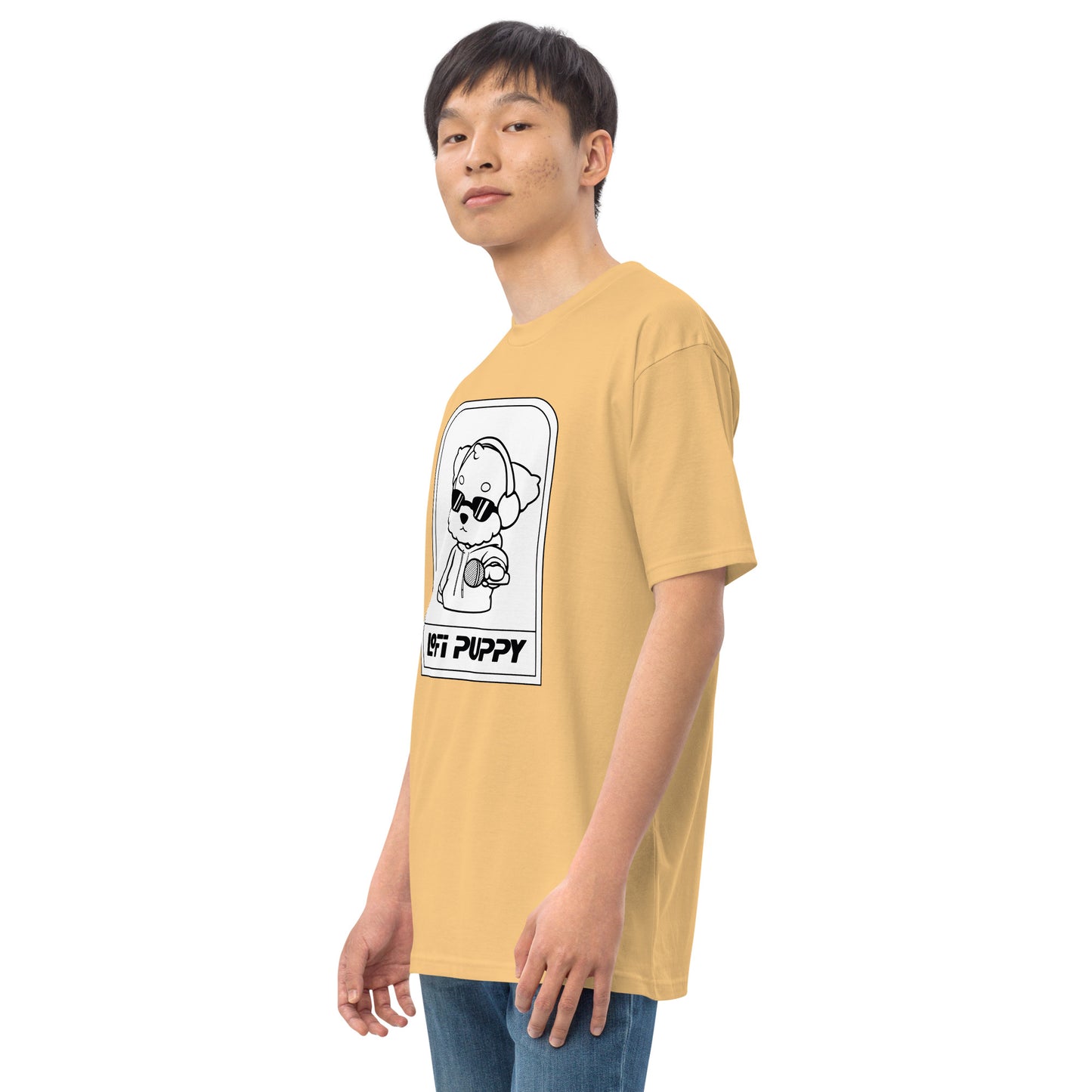 Lo-Fi Puppy ReMix Men’s Premium Heavyweight Tee