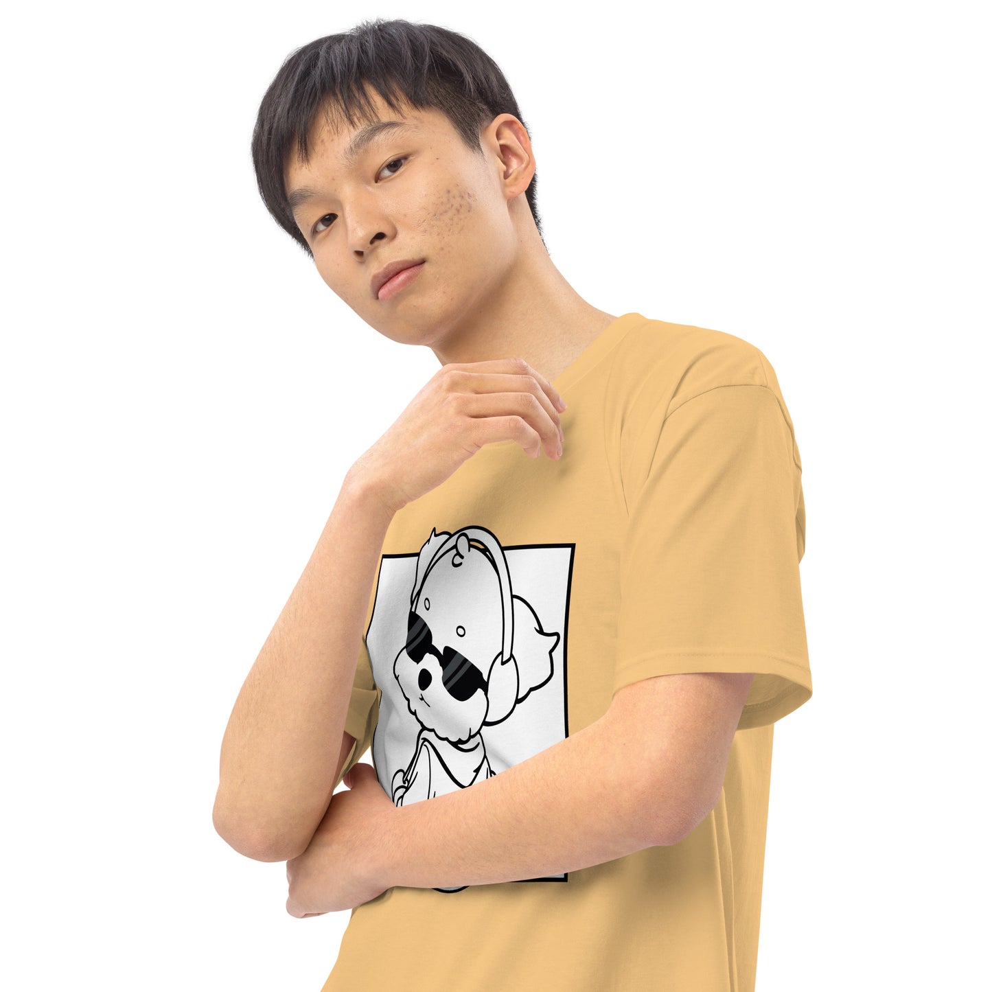 Lo-Fi Puppy Men’s Premium Heavyweight Tee