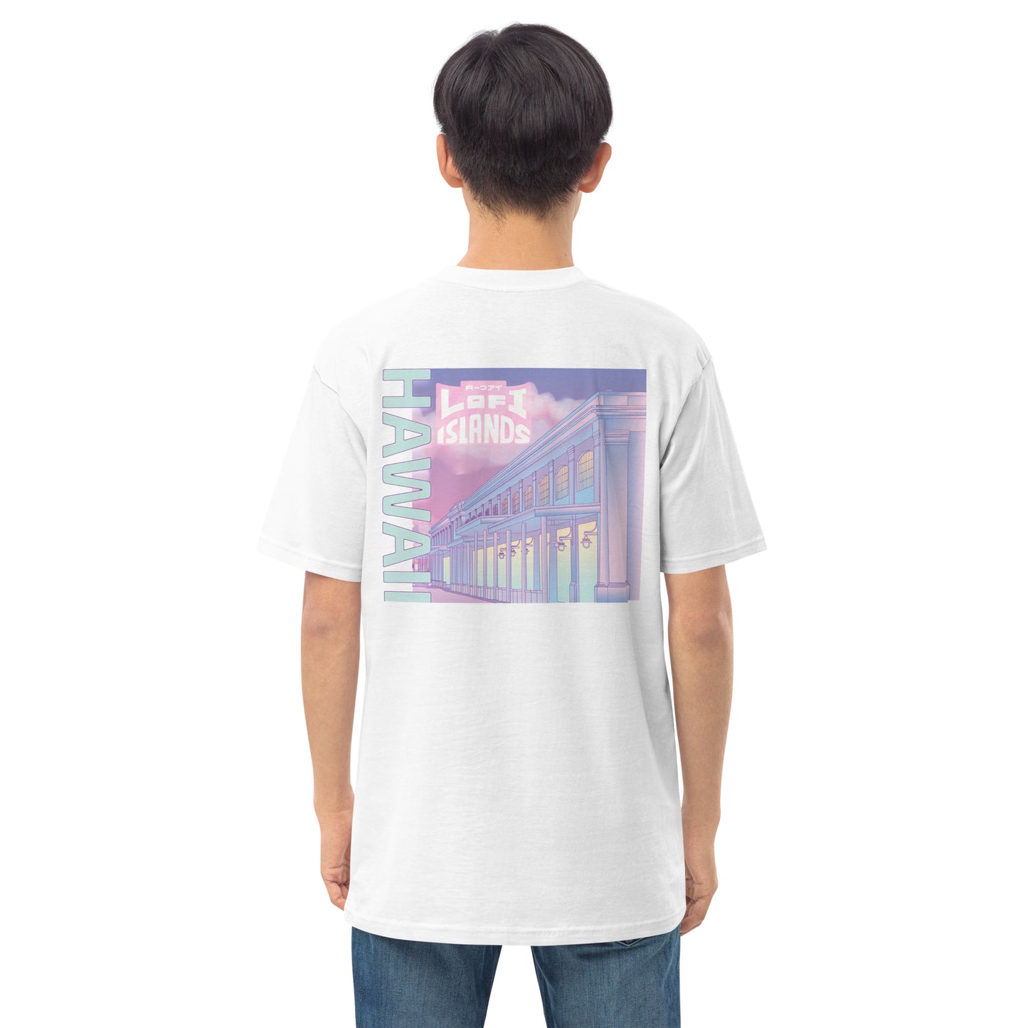 Aloha Tower x Lo-Fi Islands Men’s Premium Heavyweight Tee