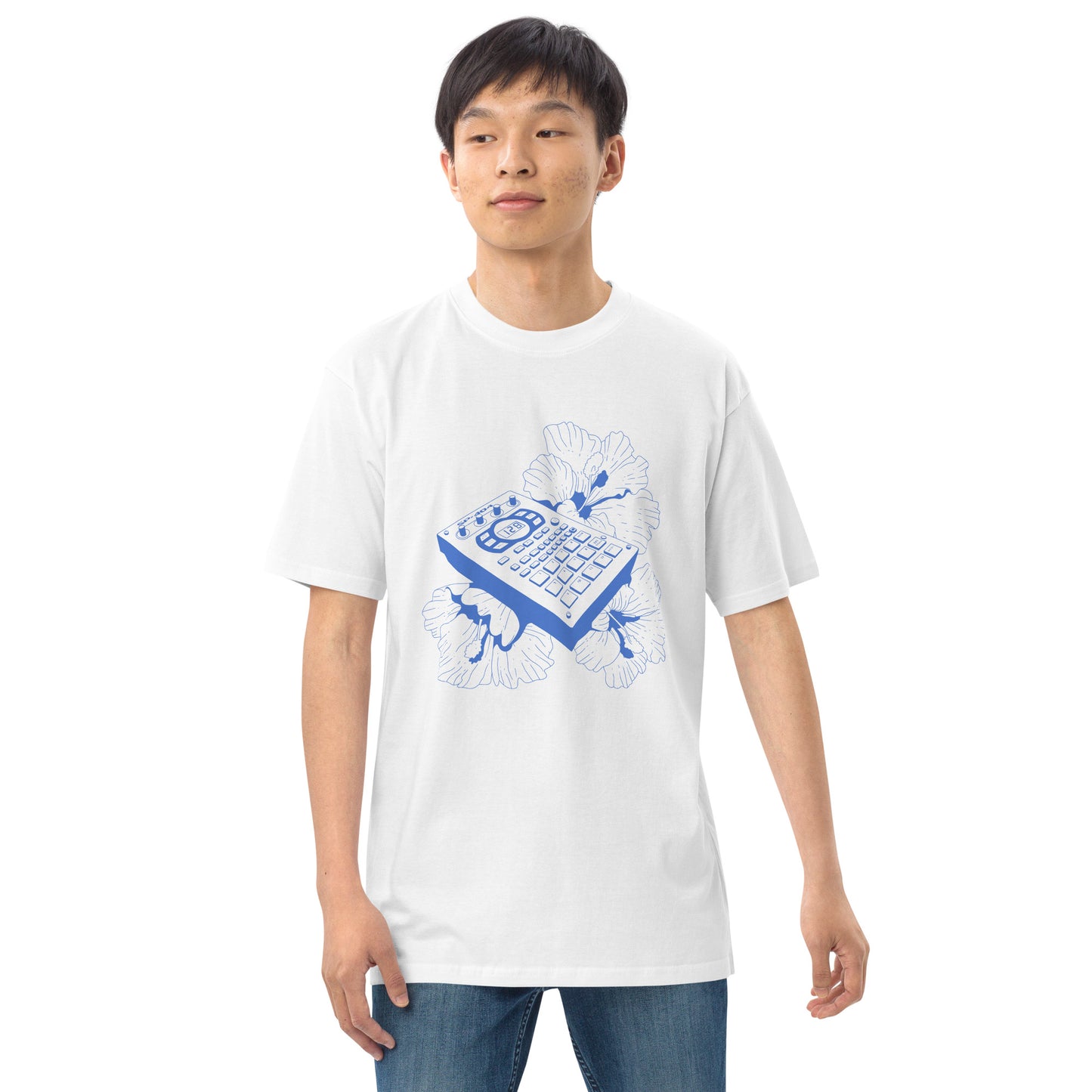 Lo-Fi Line Art Men’s Premium Heavyweight Tee