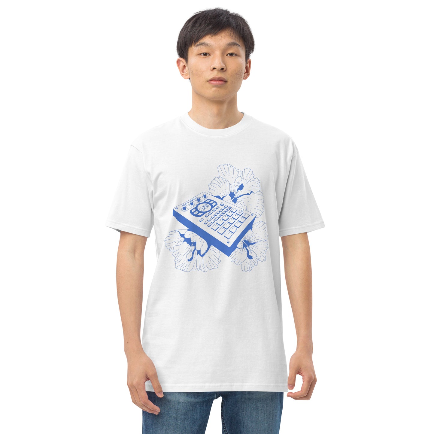 Lo-Fi Line Art Men’s Premium Heavyweight Tee