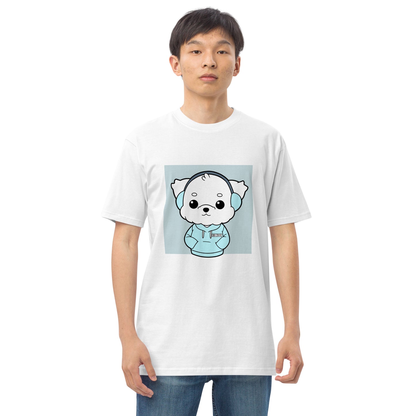 Lo-Fi Puppy Men’s Premium Heavyweight Tee