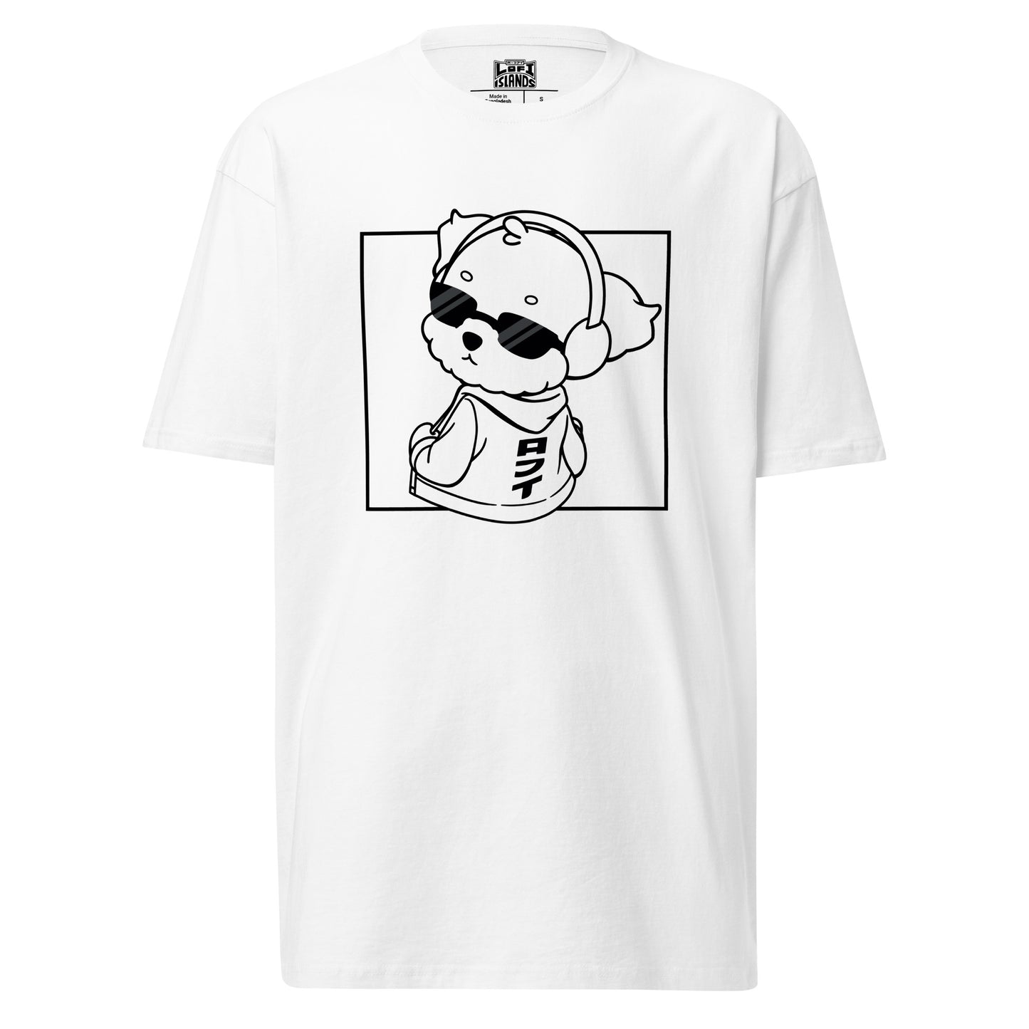 Lo-Fi Puppy B&W Men’s Premium Heavyweight Tee