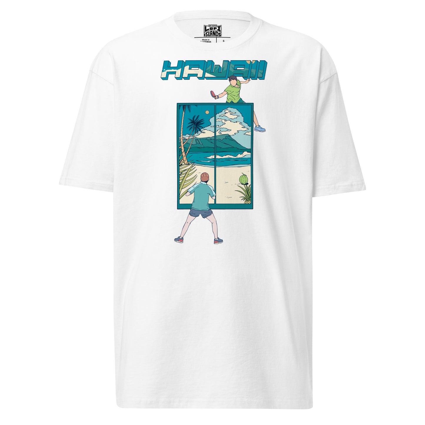 Hawaii Table Tennis Men’s Premium Heavyweight Tee