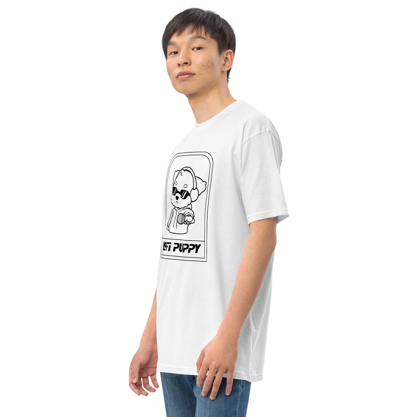 Lo-Fi Puppy ReMix Men’s Premium Heavyweight Tee