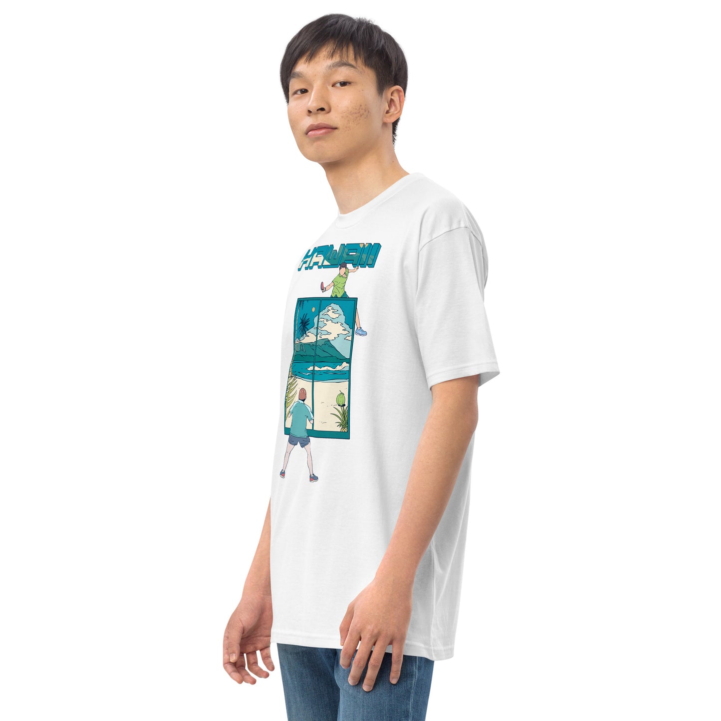 Hawaii Table Tennis Men’s Premium Heavyweight Tee