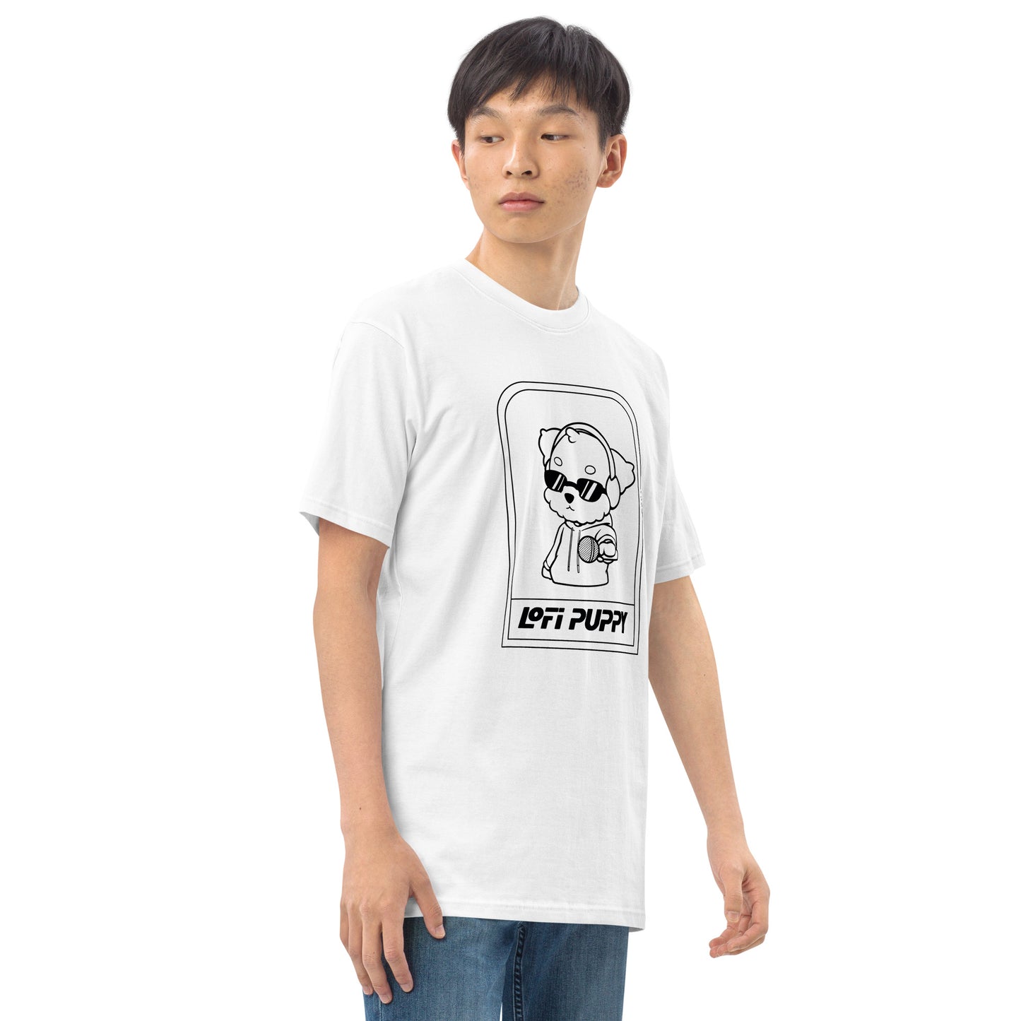 Lo-Fi Puppy ReMix Men’s Premium Heavyweight Tee