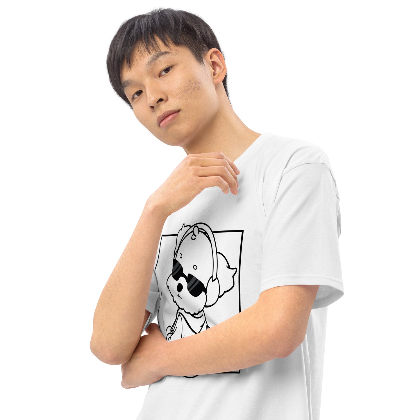 Lo-Fi Puppy Men’s Premium Heavyweight Tee