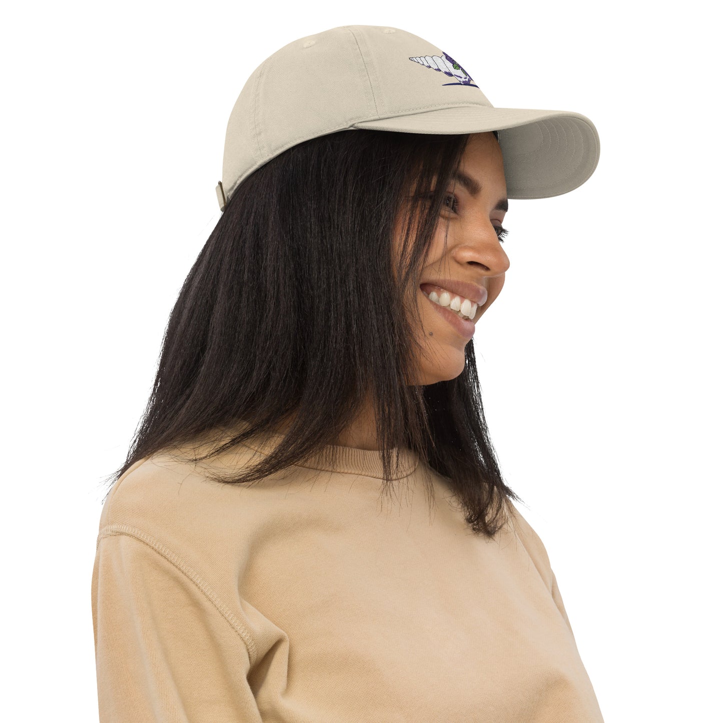 Hibiscus Seashell Organic Dad Hat