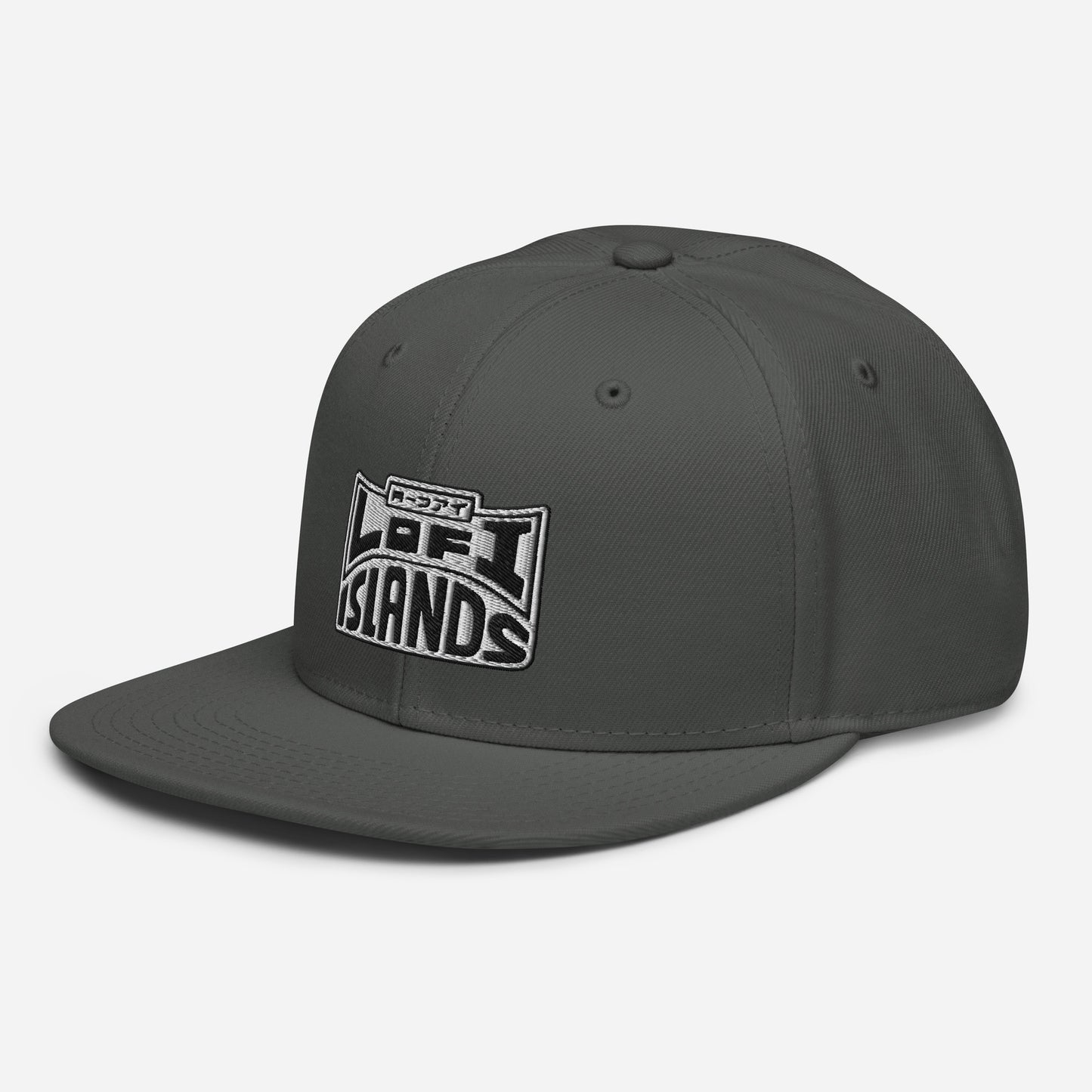 Lo-Fi Islands Grey Snapback Hat