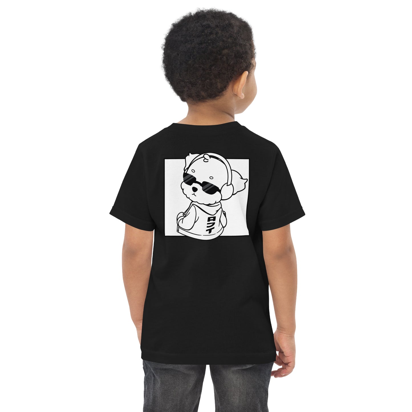 Lo-Fi Puppy B&W Toddler Jersey T-Shirt