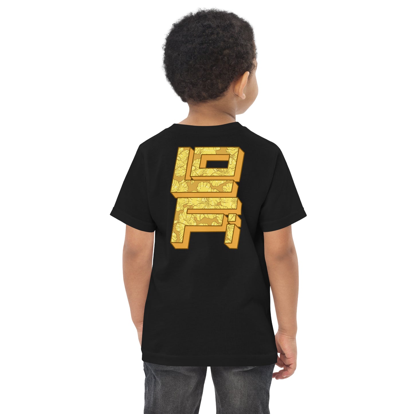 Gold Hibiscus Lo-Fi Camera Toddler Jersey T-Shirt