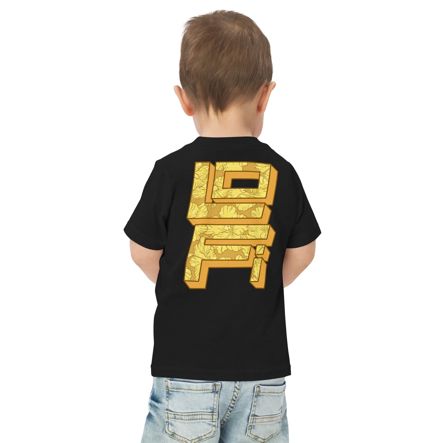 Gold Hibiscus Lo-Fi Camera Toddler Jersey T-Shirt