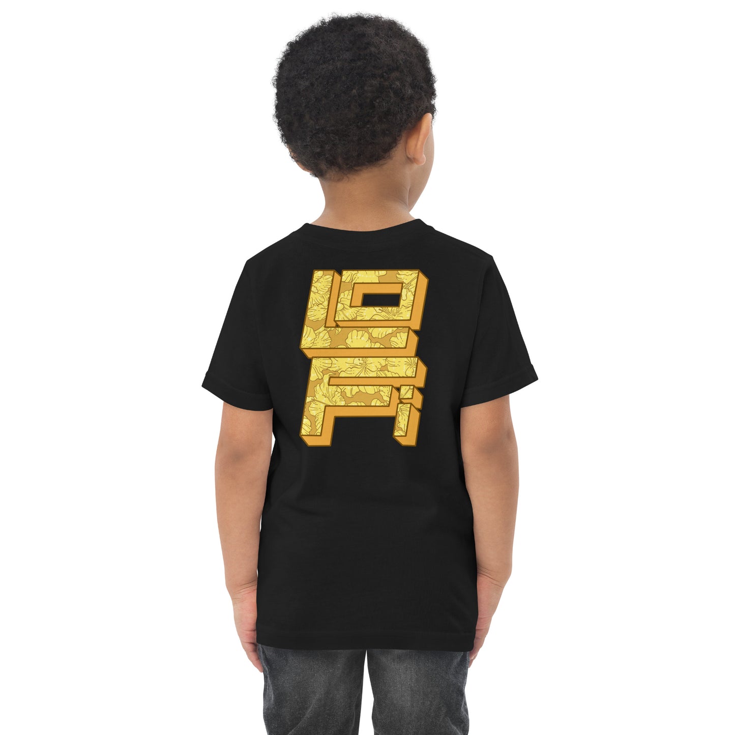 Gold Hibiscus Lo-Fi Camera Toddler Jersey T-Shirt