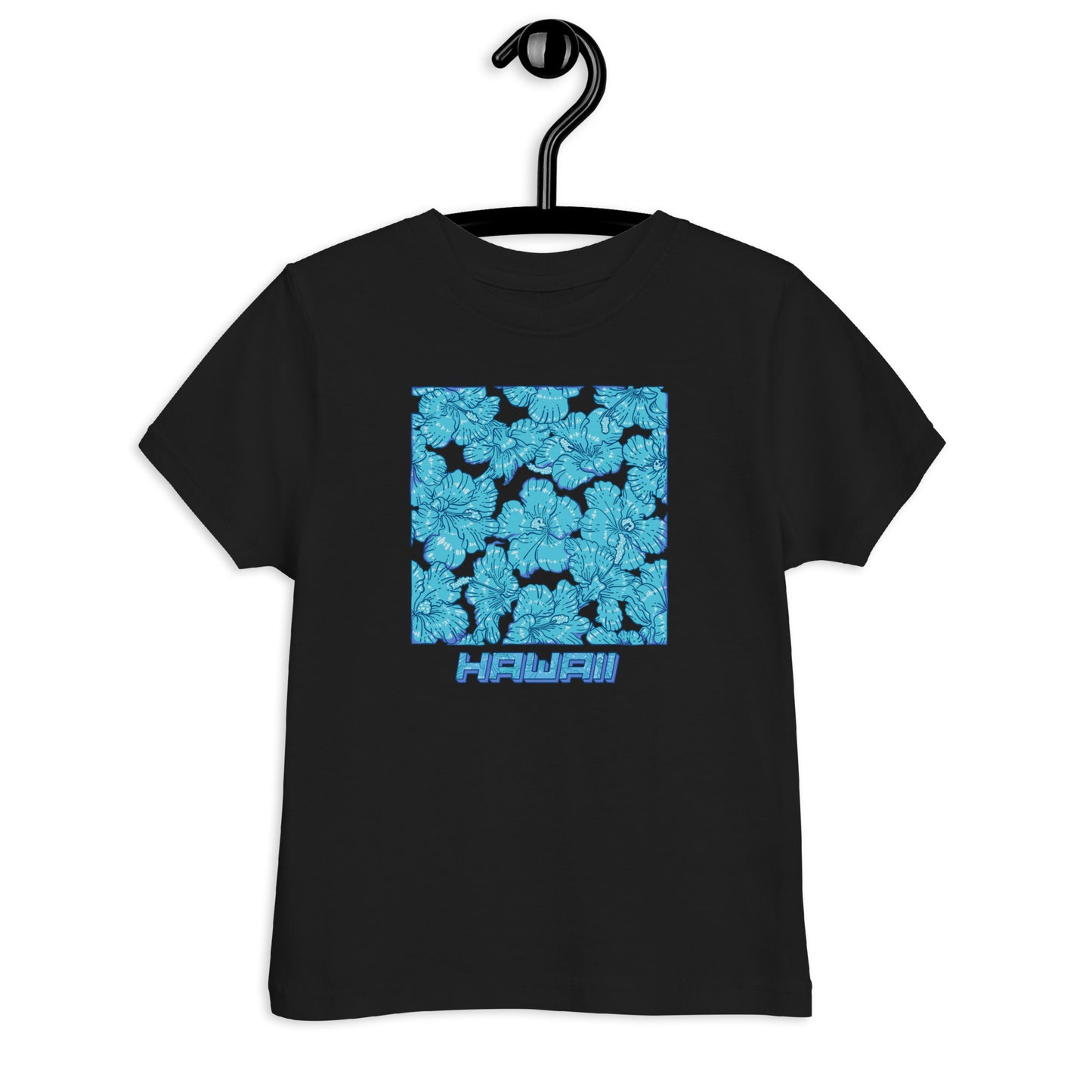 Blue Hibiscus Hawaii Toddler Jersey T-Shirt