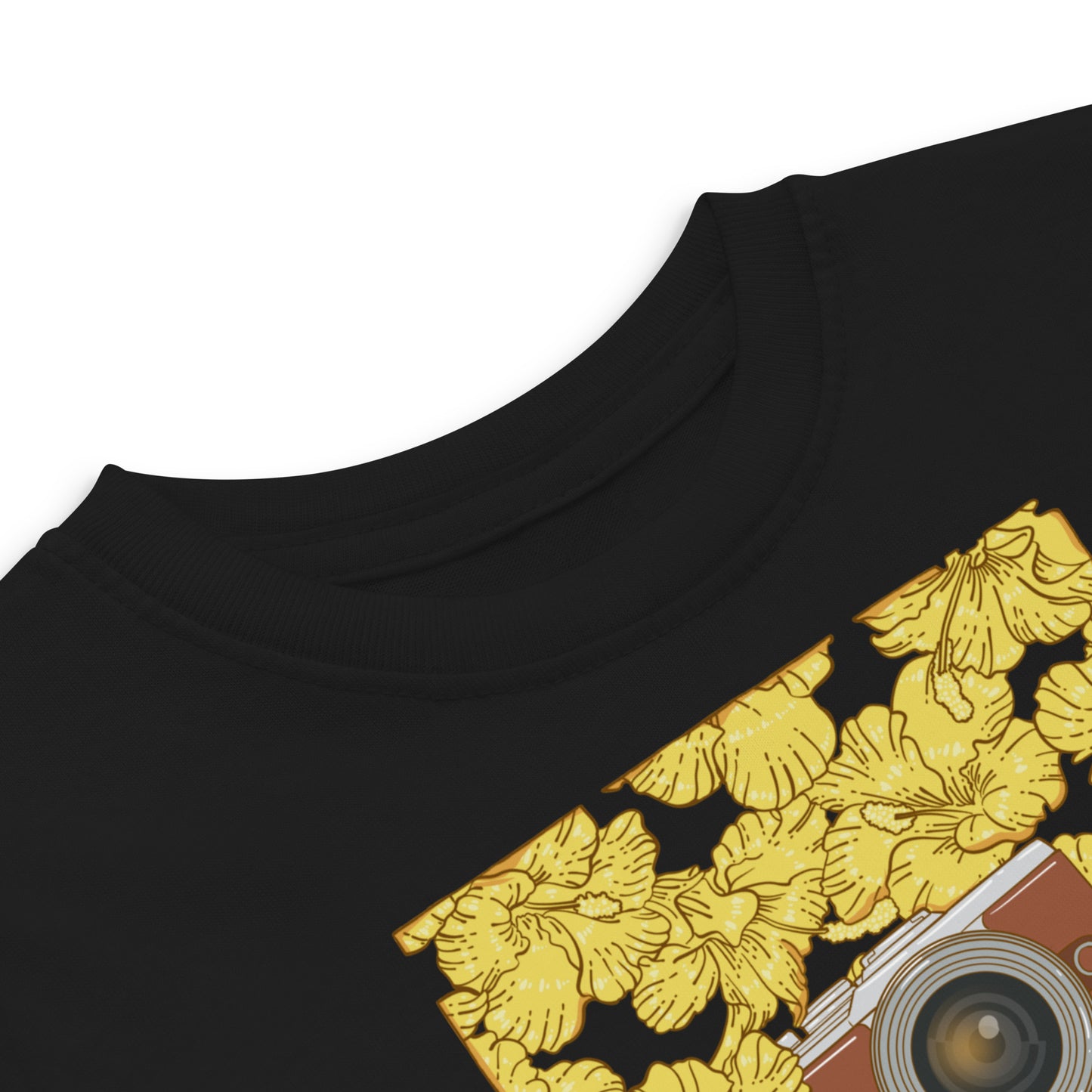 Gold Hibiscus Lo-Fi Camera Toddler Jersey T-Shirt