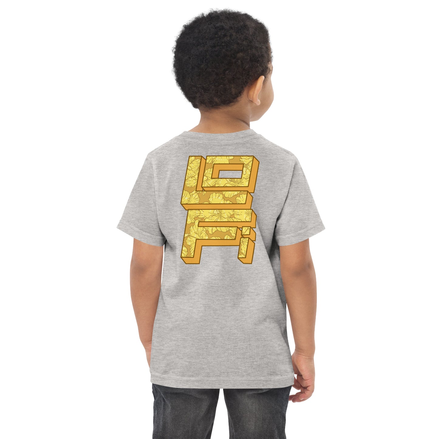 Gold Hibiscus Lo-Fi Camera Toddler Jersey T-Shirt