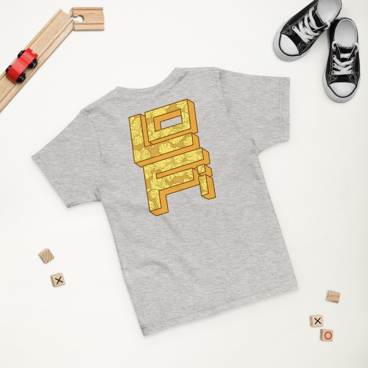 Gold Hibiscus Lo-Fi Camera Toddler Jersey T-Shirt