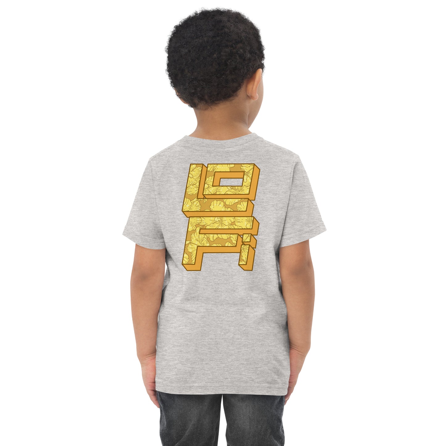 Gold Hibiscus Lo-Fi Camera Toddler Jersey T-Shirt