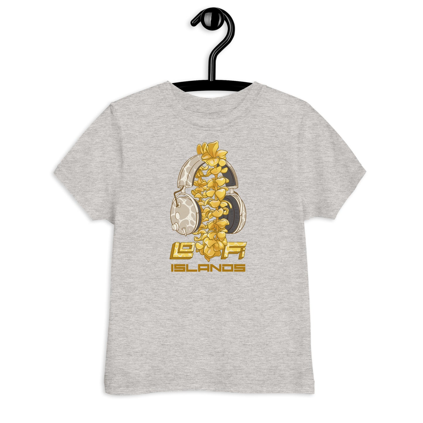 Lo-Fi Headphones Gold Lei Toddler Jersey T-Shirt