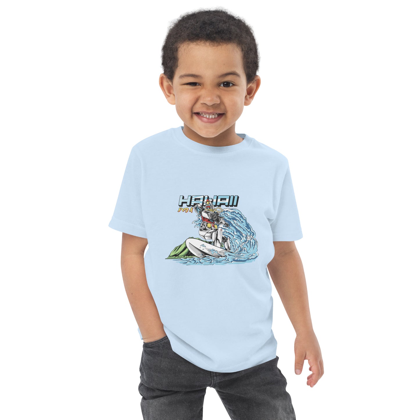 Mecha Surfing Diamond Head Toddler Jersey T-Shirt