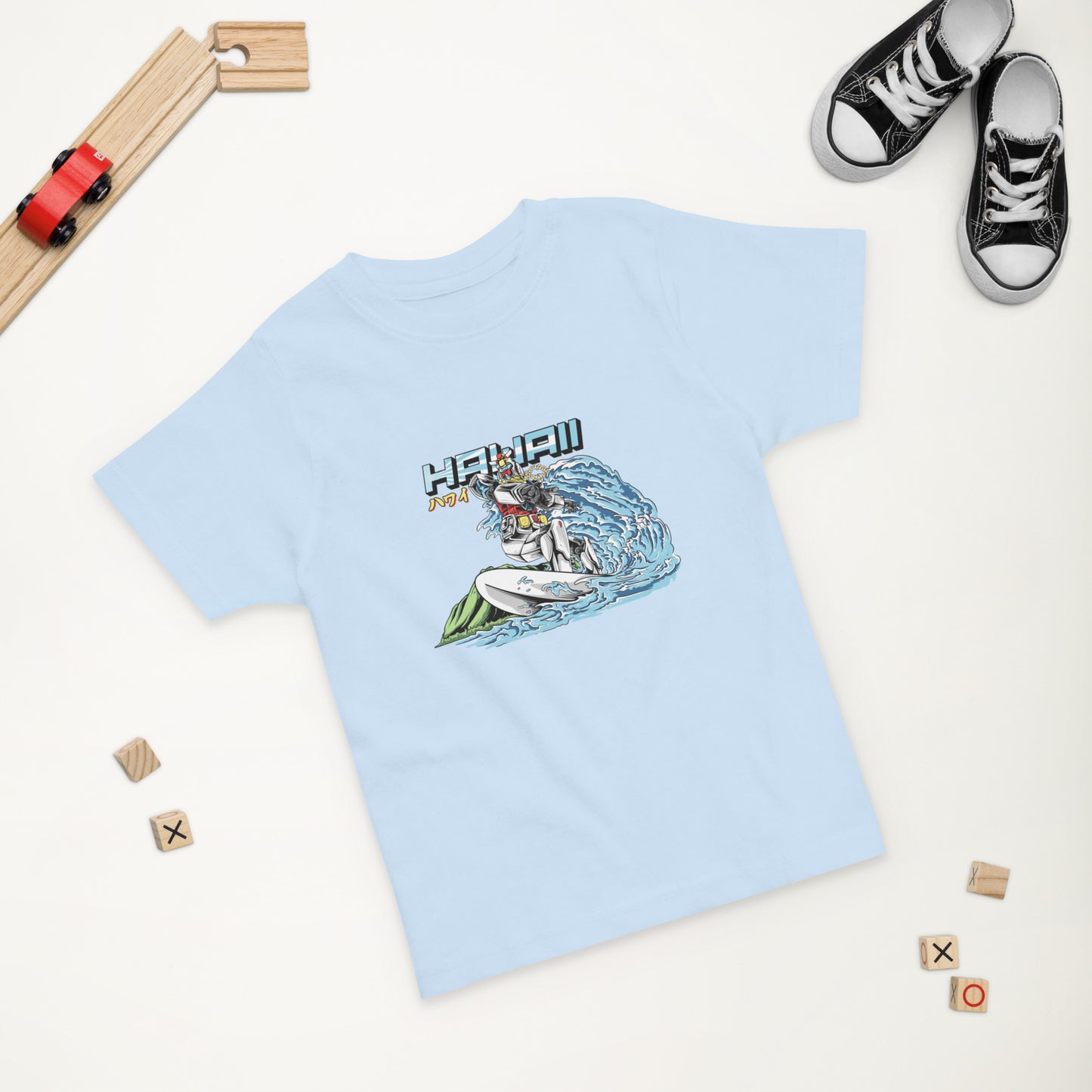 Mecha Surfing Diamond Head Toddler Jersey T-Shirt