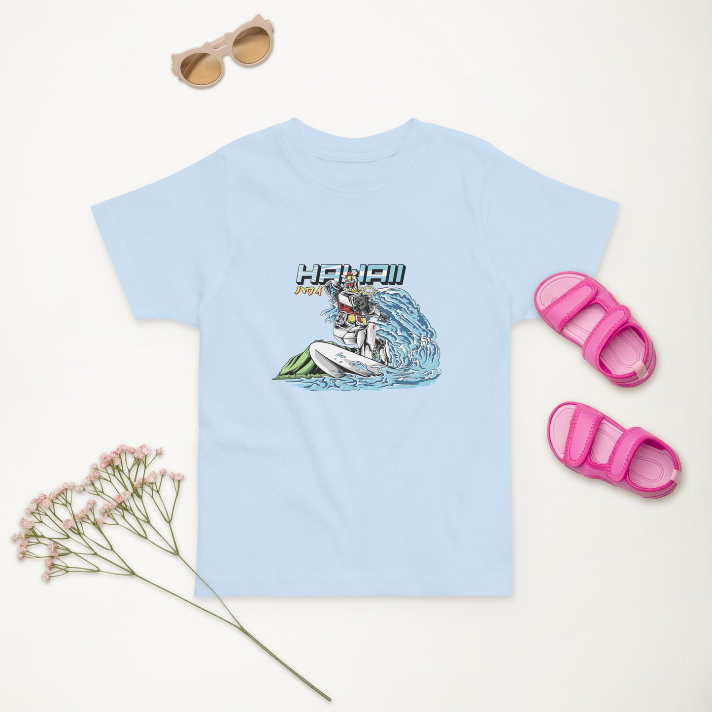 Mecha Surfing Diamond Head Toddler Jersey T-Shirt