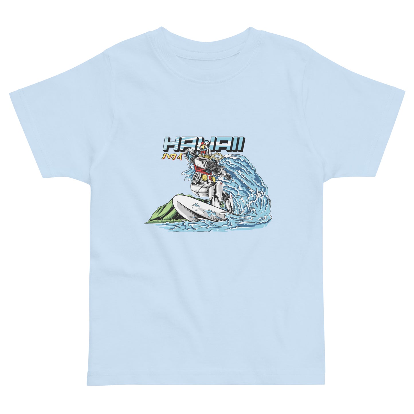 Mecha Surfing Diamond Head Toddler Jersey T-Shirt