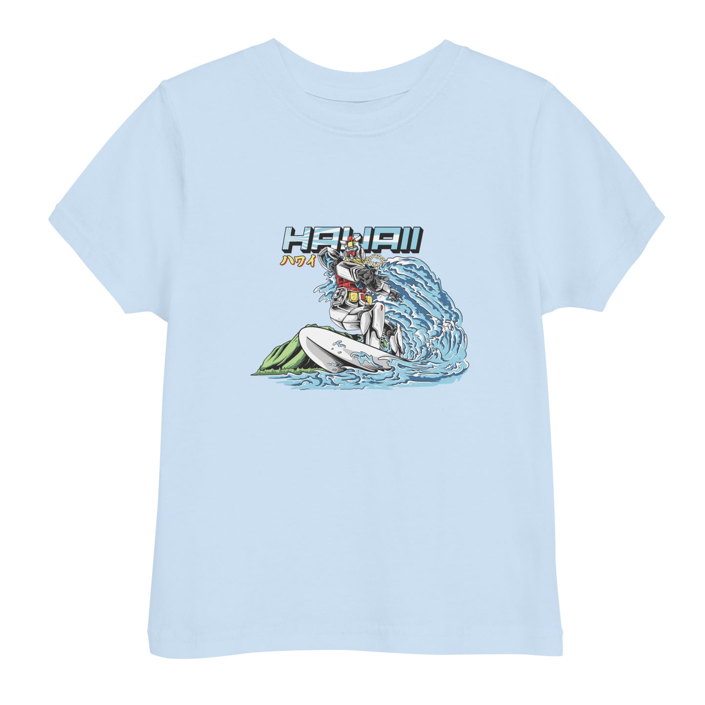 Mecha Surfing Diamond Head Toddler Jersey T-Shirt