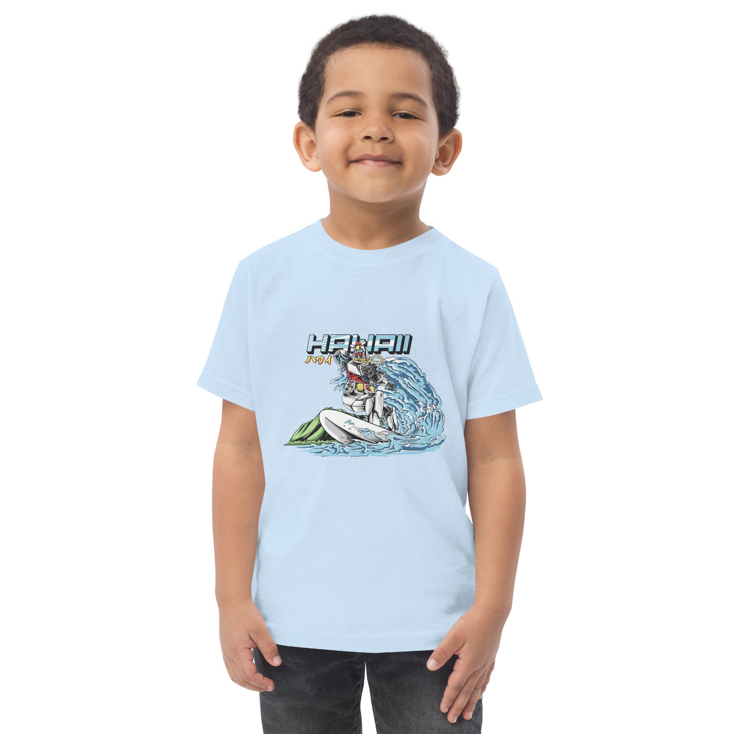 Mecha Surfing Diamond Head Toddler Jersey T-Shirt