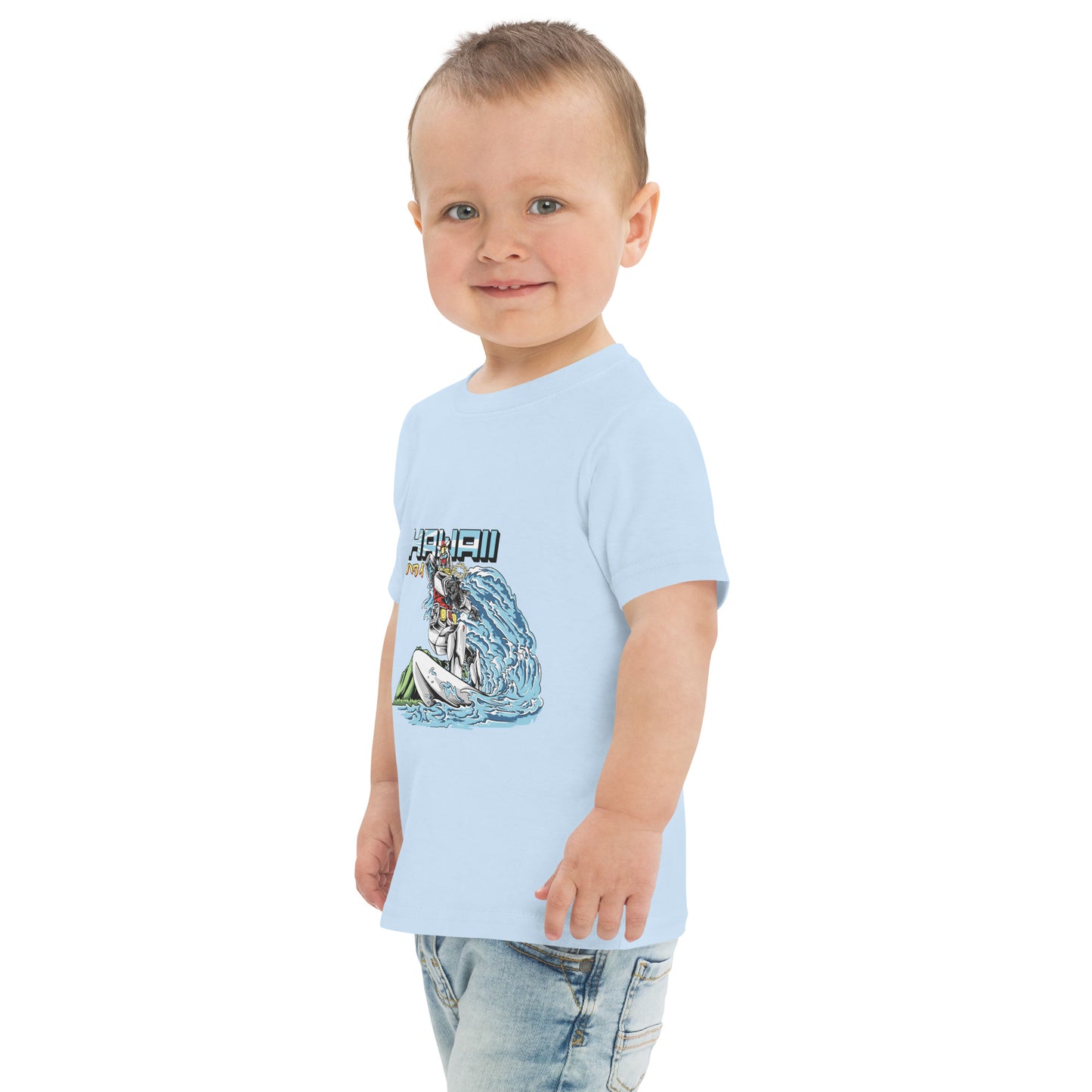 Mecha Surfing Diamond Head Toddler Jersey T-Shirt