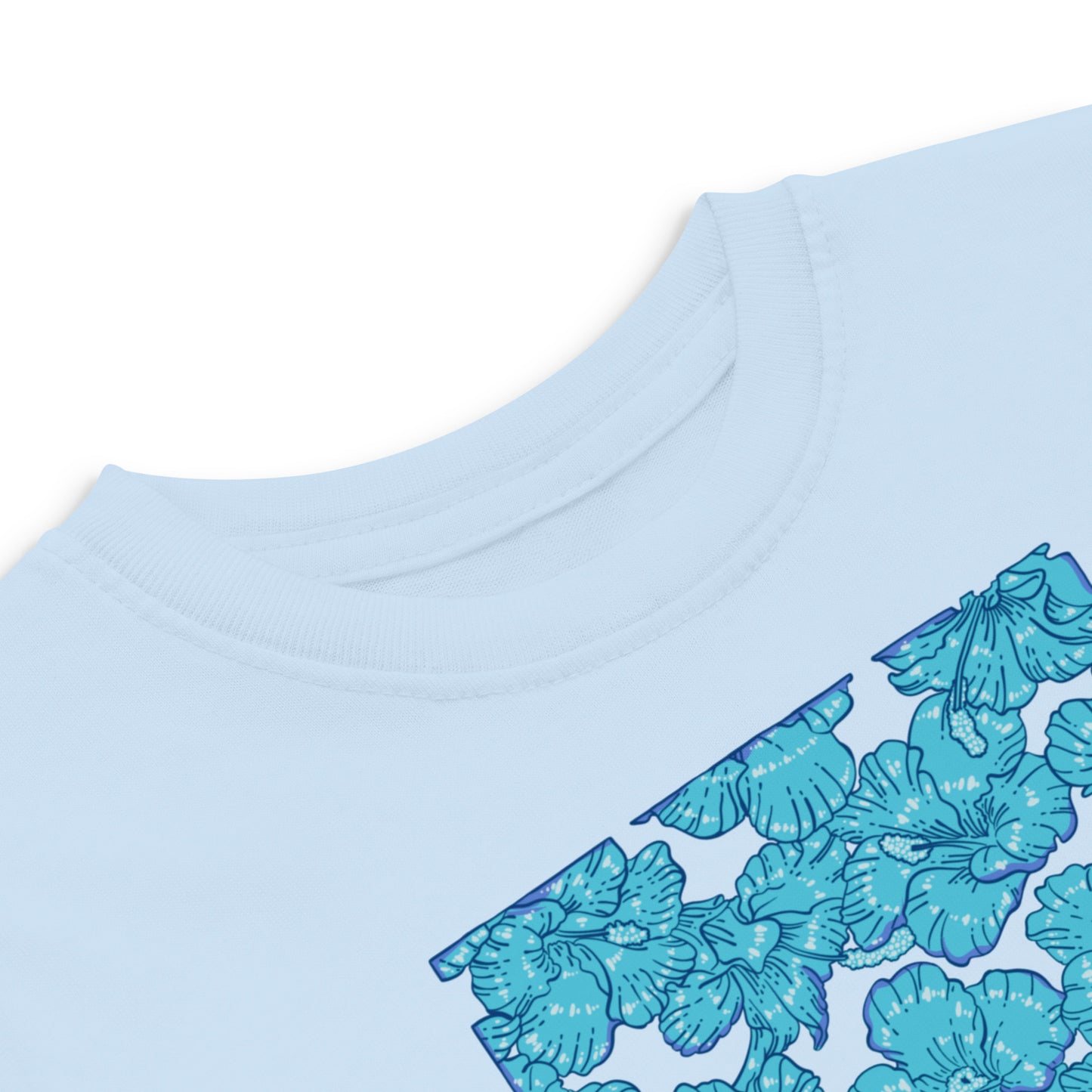 Blue Hibiscus Hawaii Toddler Jersey T-Shirt