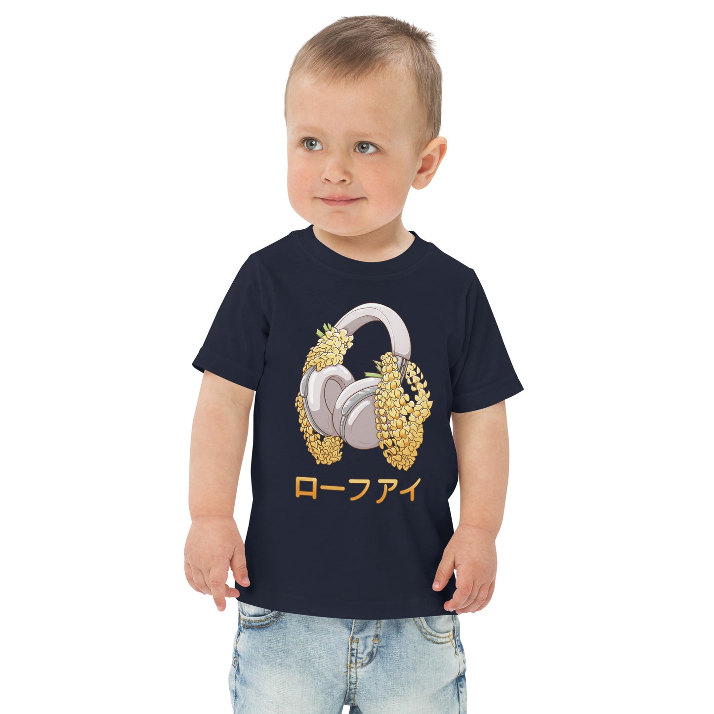 Puakenikeni Headphone Lei Toddler Jersey T-Shirt