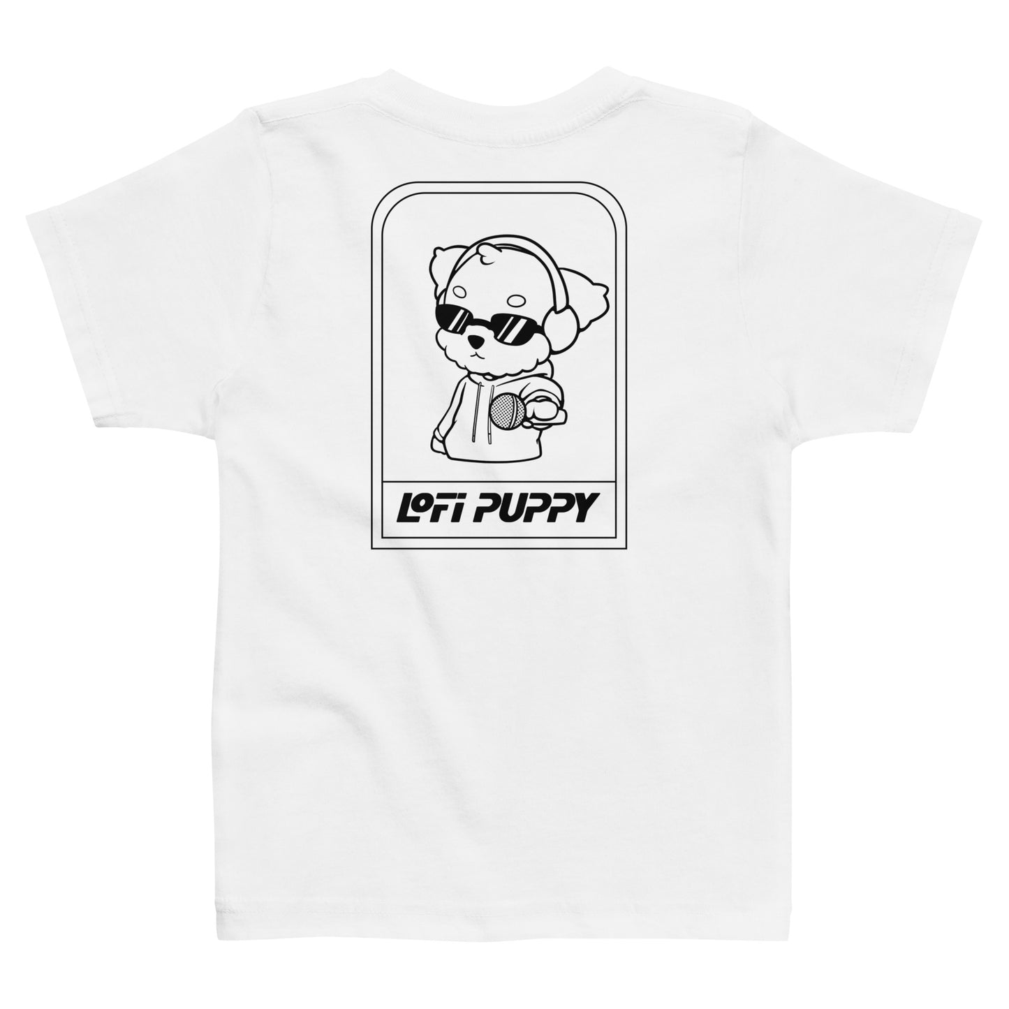 Lo-Fi Puppy White Toddler Jersey T-Shirt