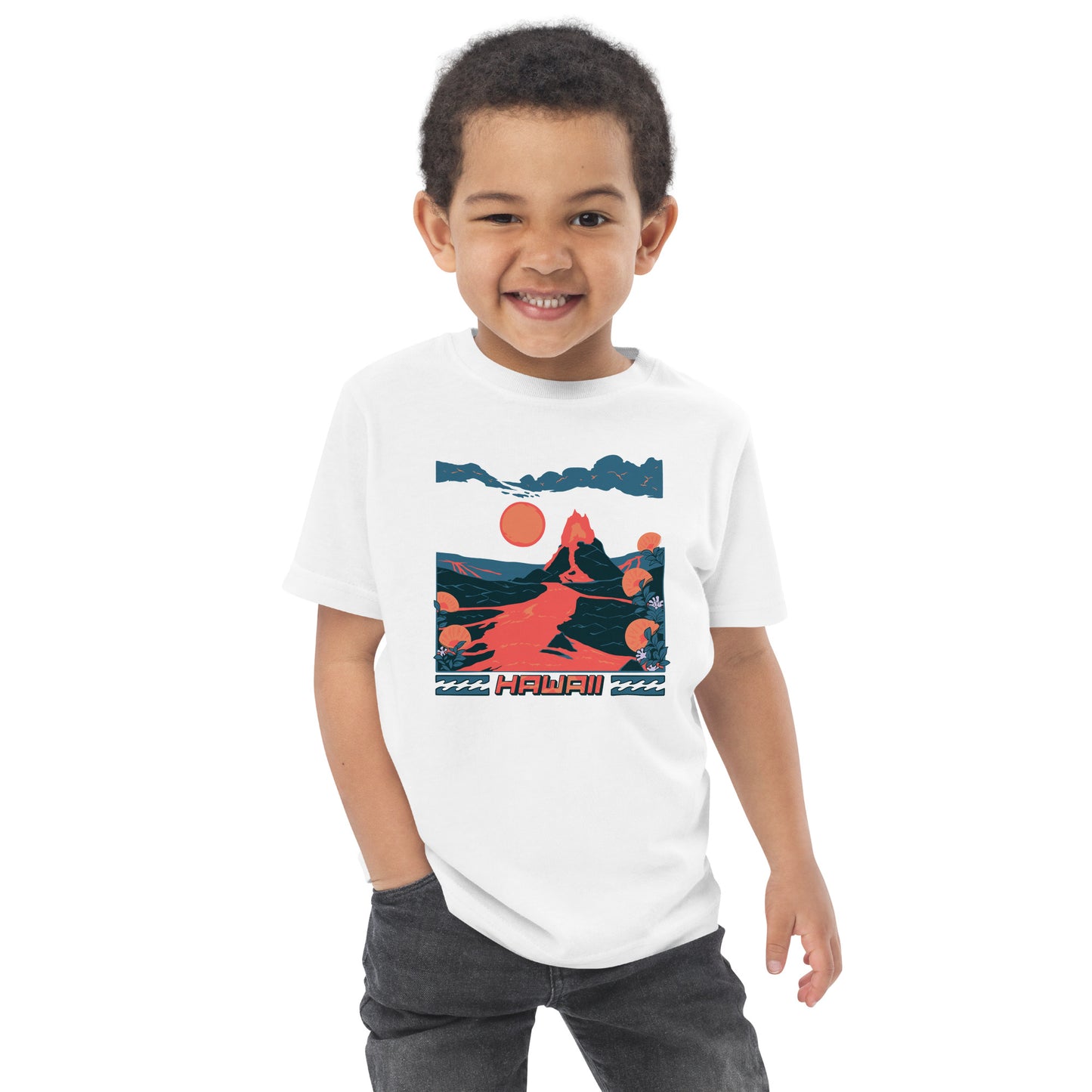 Volcano Hawaii Toddler Jersey T-Shirt