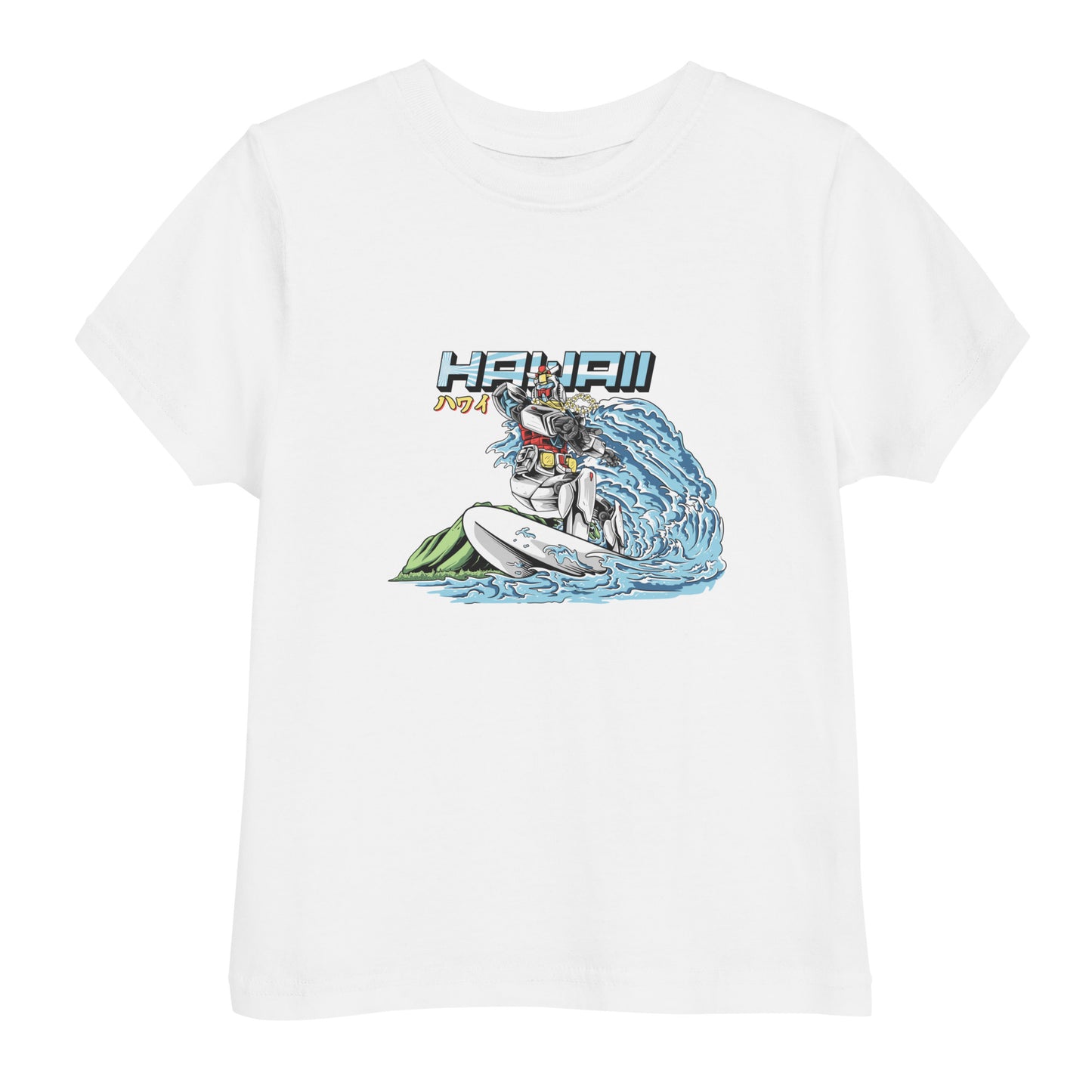 Mecha Surfing Diamond Head Toddler Jersey T-Shirt