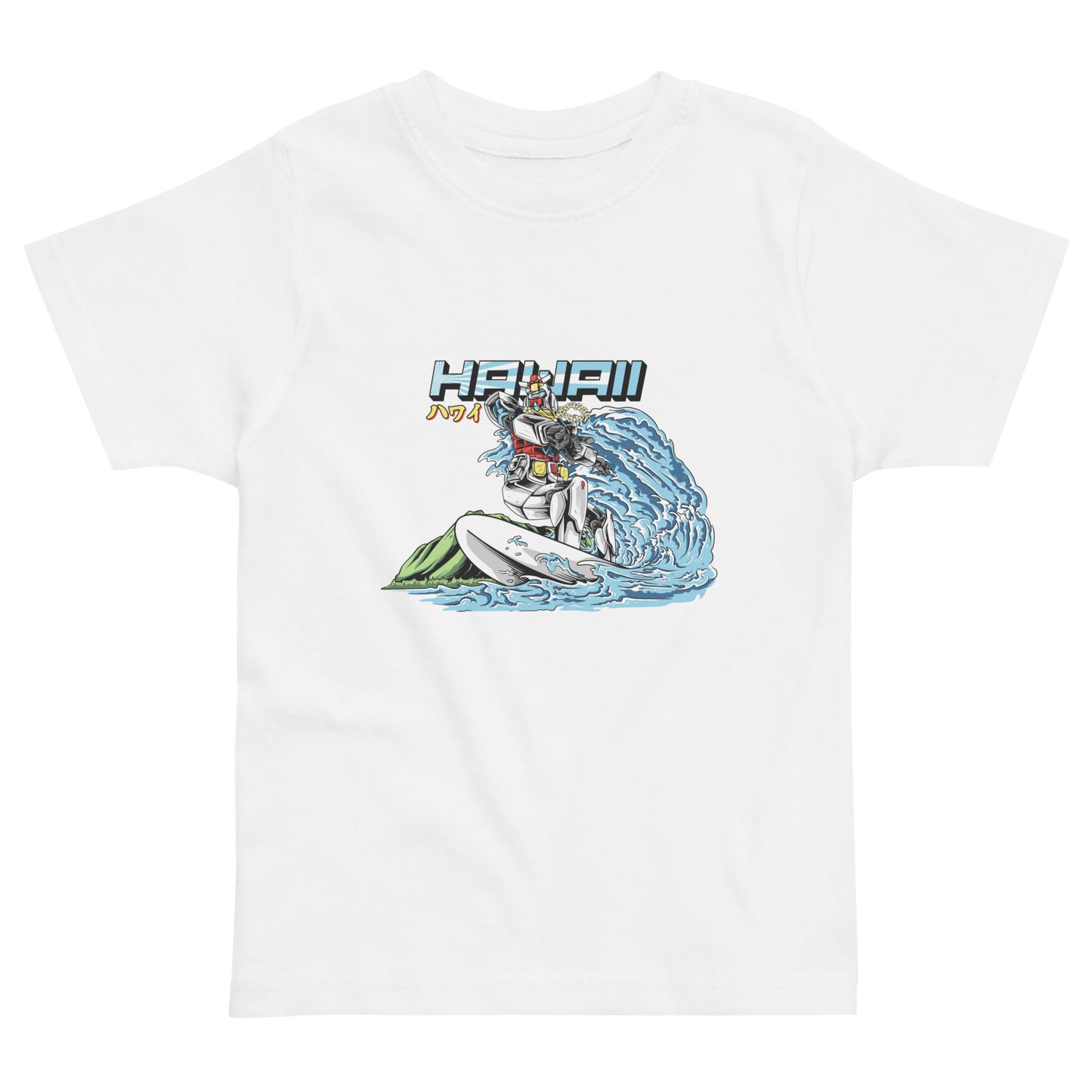 Mecha Surfing Diamond Head Toddler Jersey T-Shirt