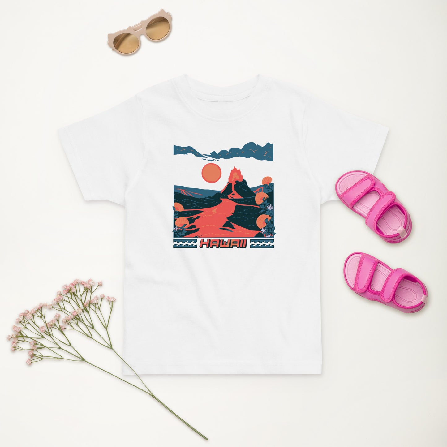 Volcano Hawaii Toddler Jersey T-Shirt