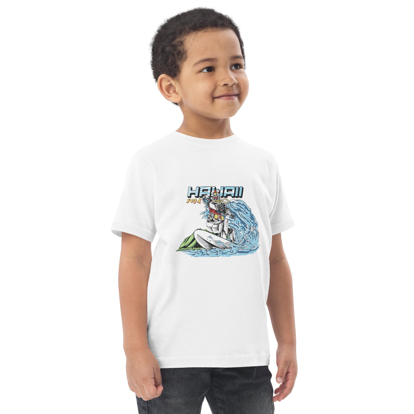 Mecha Surfing Diamond Head Toddler Jersey T-Shirt