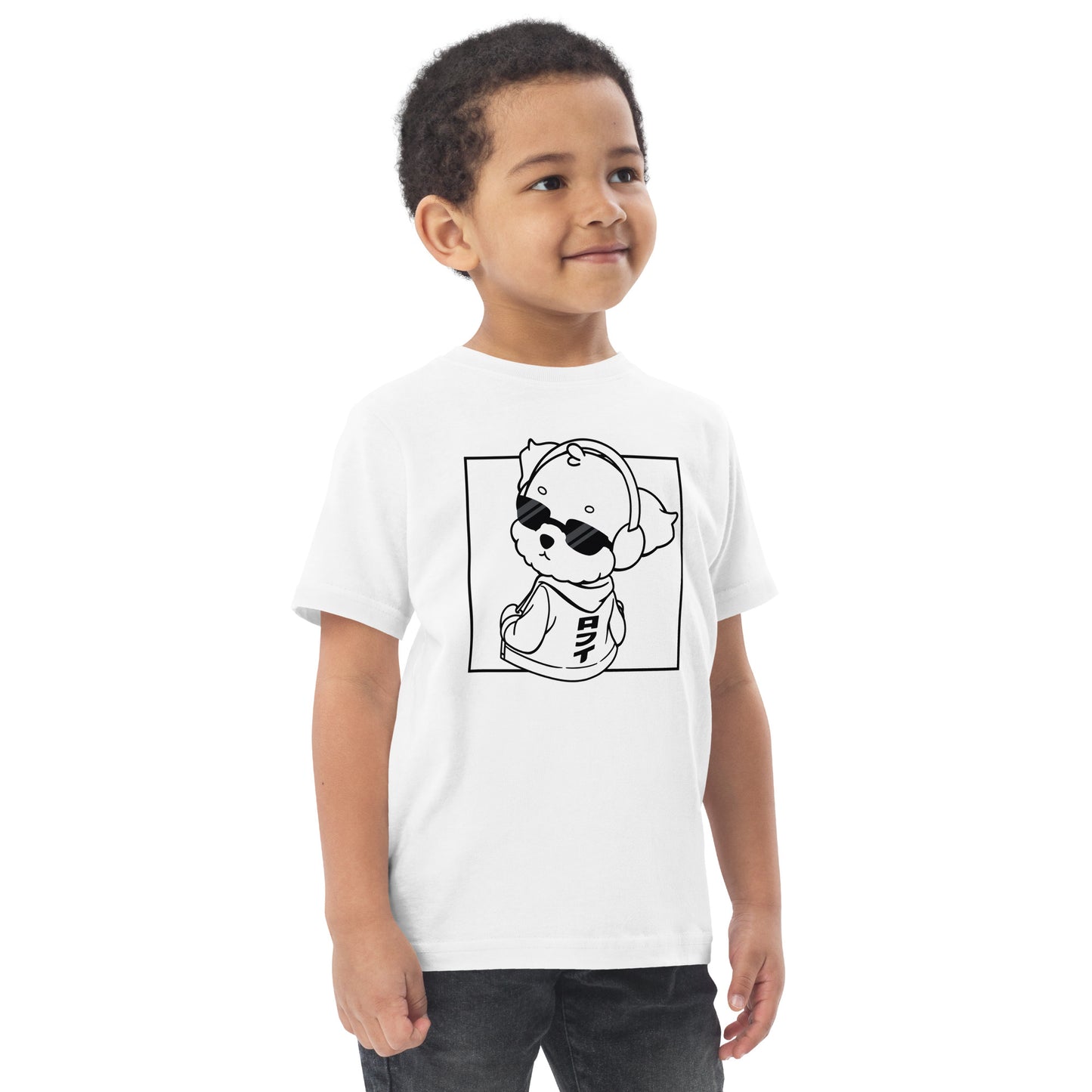 Lo-Fi Puppy White Toddler Jersey T-Shirt