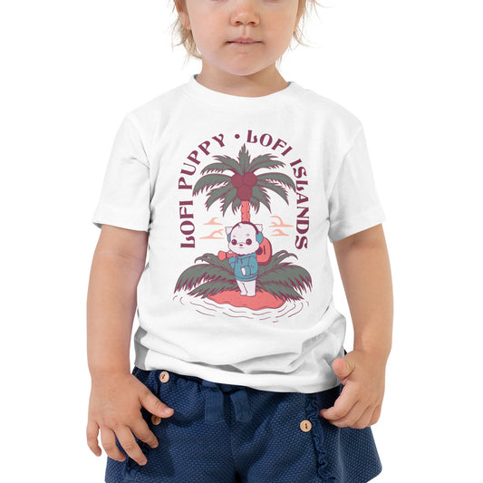 Lo-Fi Islands Puppy Toddler Short Sleeve Tee