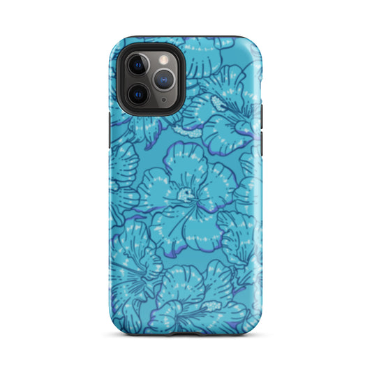 Blue Hibiscus Tough Case for iPhone®