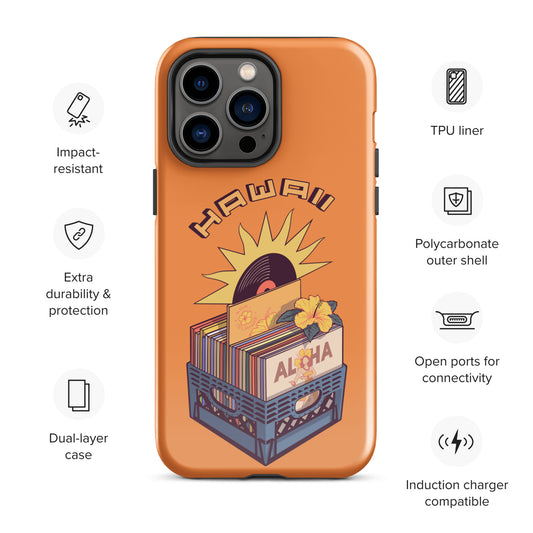 Hawaii Lo-Fi Vinyl Tough Case for iPhone®