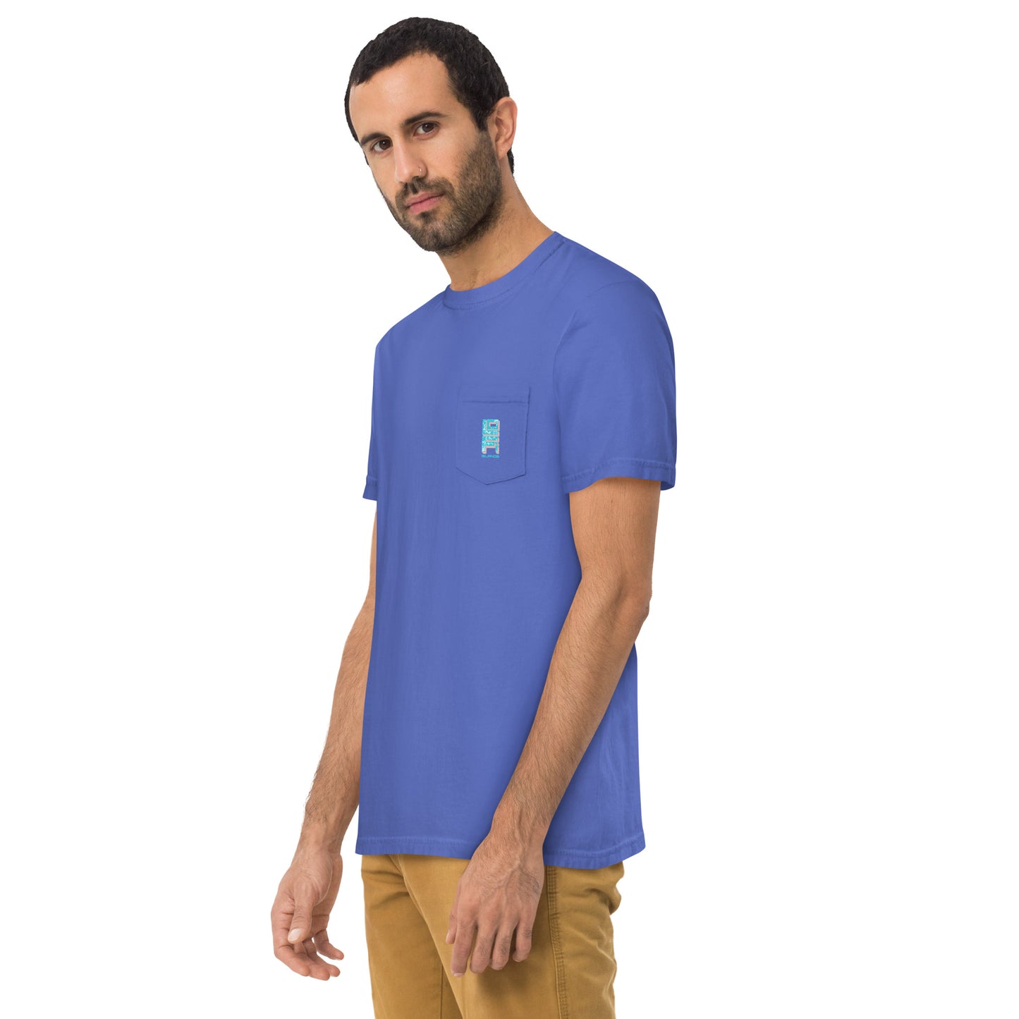 Lo-Fi Islands Keyboard Unisex Garment-Dyed Pocket T-Shirt