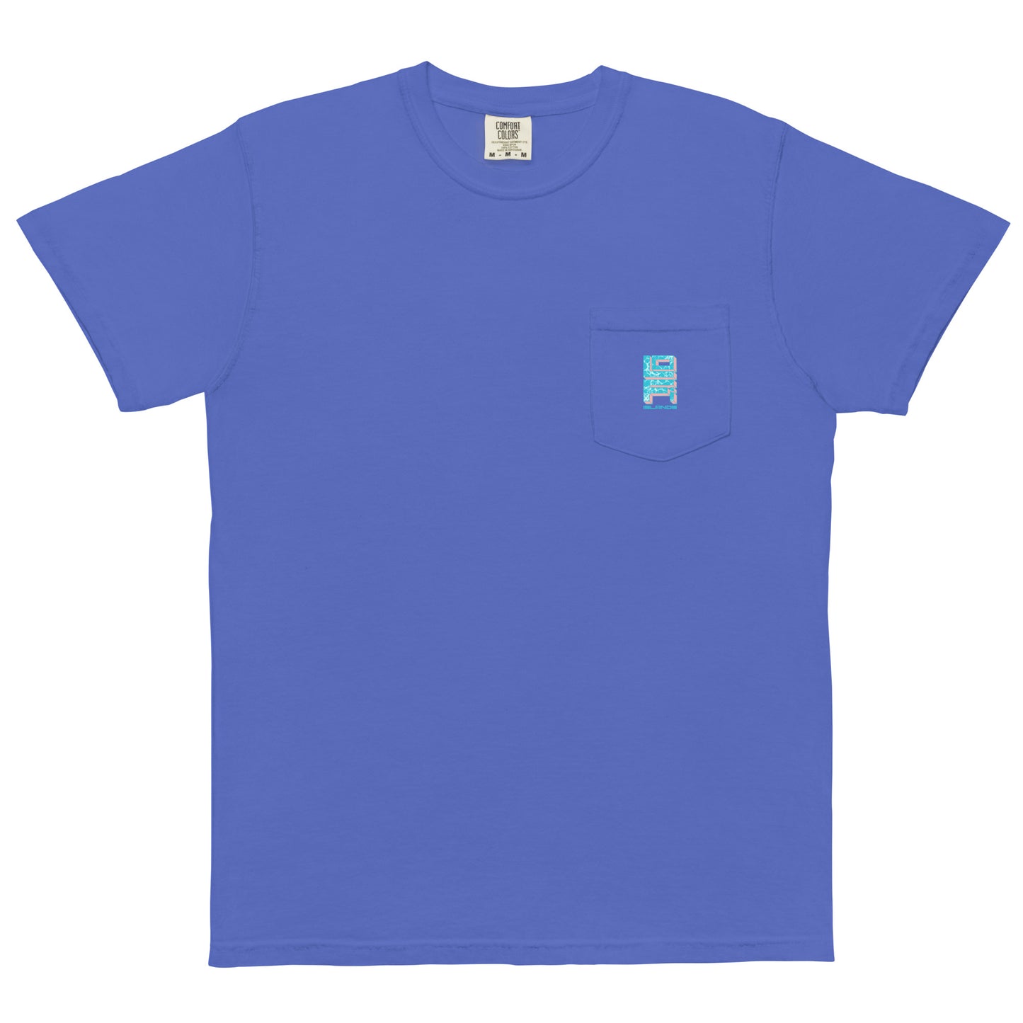 Lo-Fi Islands Keyboard Unisex Garment-Dyed Pocket T-Shirt