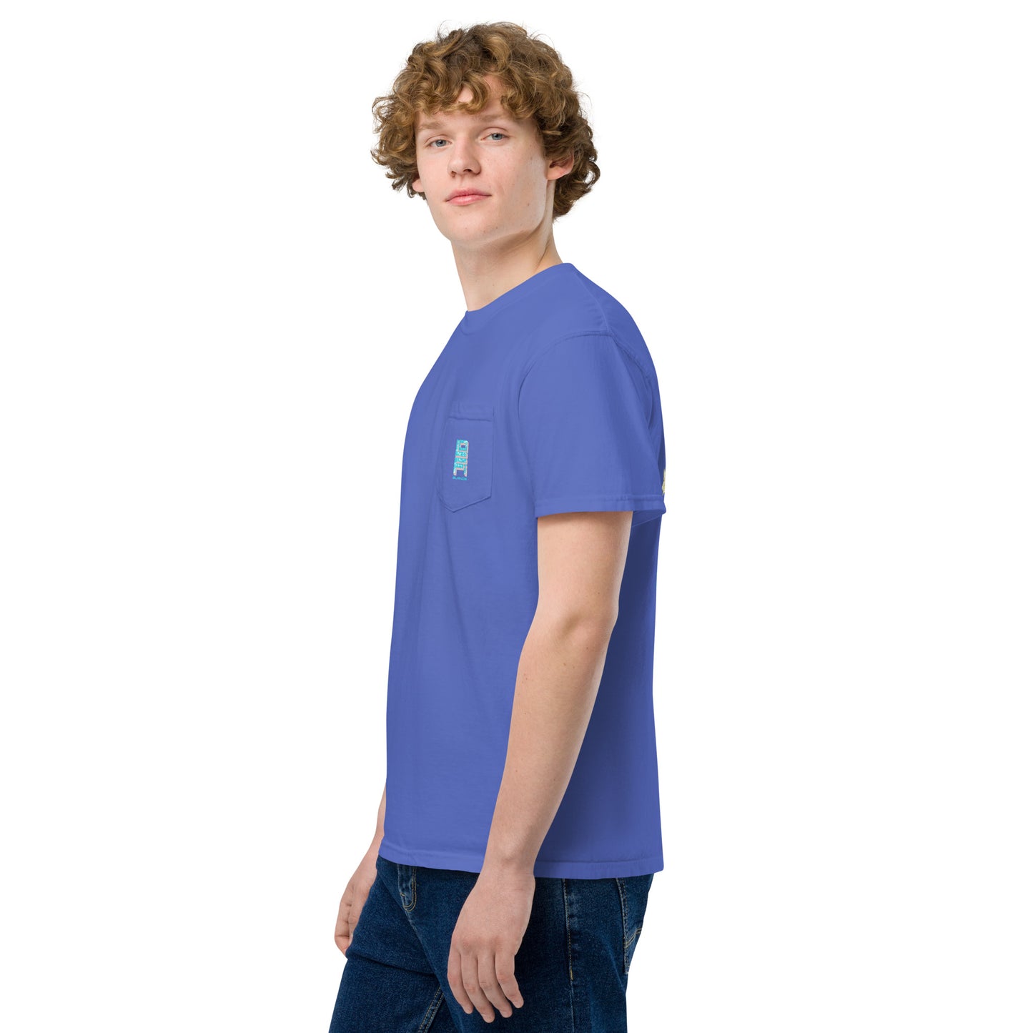 Lo-Fi Islands Keyboard Unisex Garment-Dyed Pocket T-Shirt