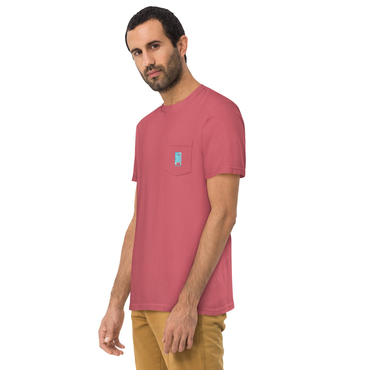 Lo-Fi Islands Keyboard Unisex Garment-Dyed Pocket T-Shirt