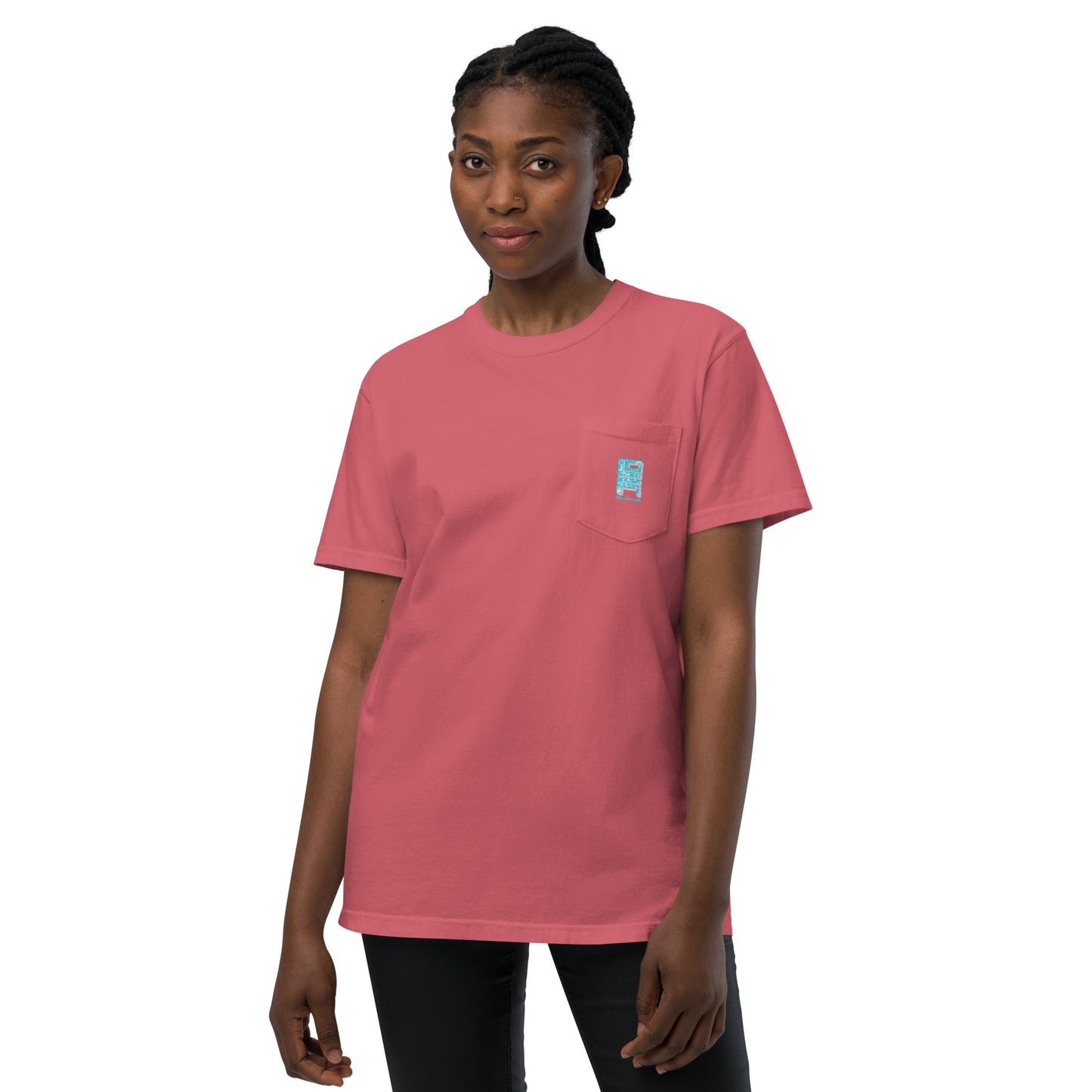 Lo-Fi Islands Keyboard Unisex Garment-Dyed Pocket T-Shirt