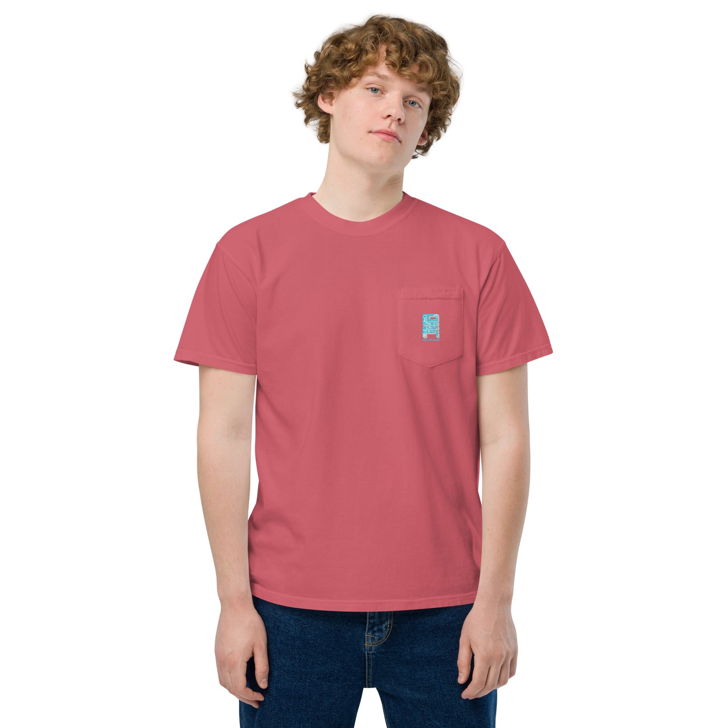 Lo-Fi Islands Keyboard Unisex Garment-Dyed Pocket T-Shirt